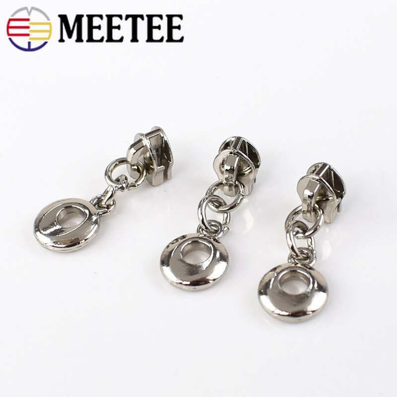 50 st 3#  o ringar metall blixtlås för nylon dragkedjor gör det själv handgjorda kläder plagg zip reparation kit väska tillbehör