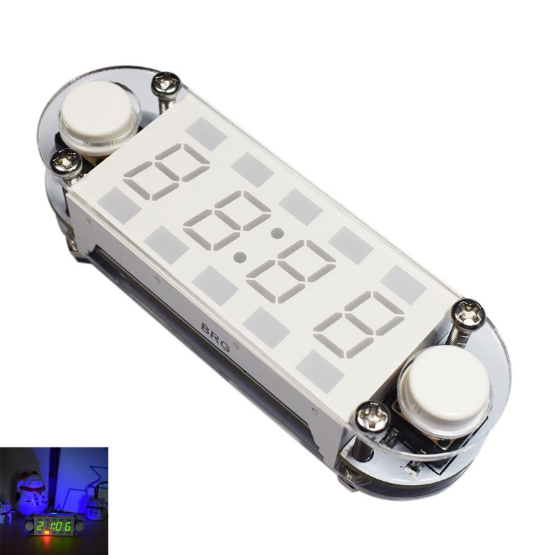 Digital DIY Tube Alarm Clock Kit Date Countdown Temperature 12/24h C/F Display Y98E