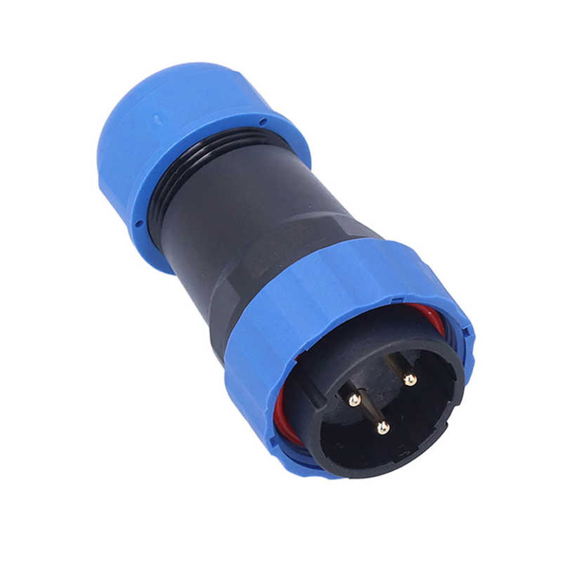 Electrical Wire Connector Waterproof Plug Socket Copper Contacts with Silicone Sealing Ring for Instruments for Marine
