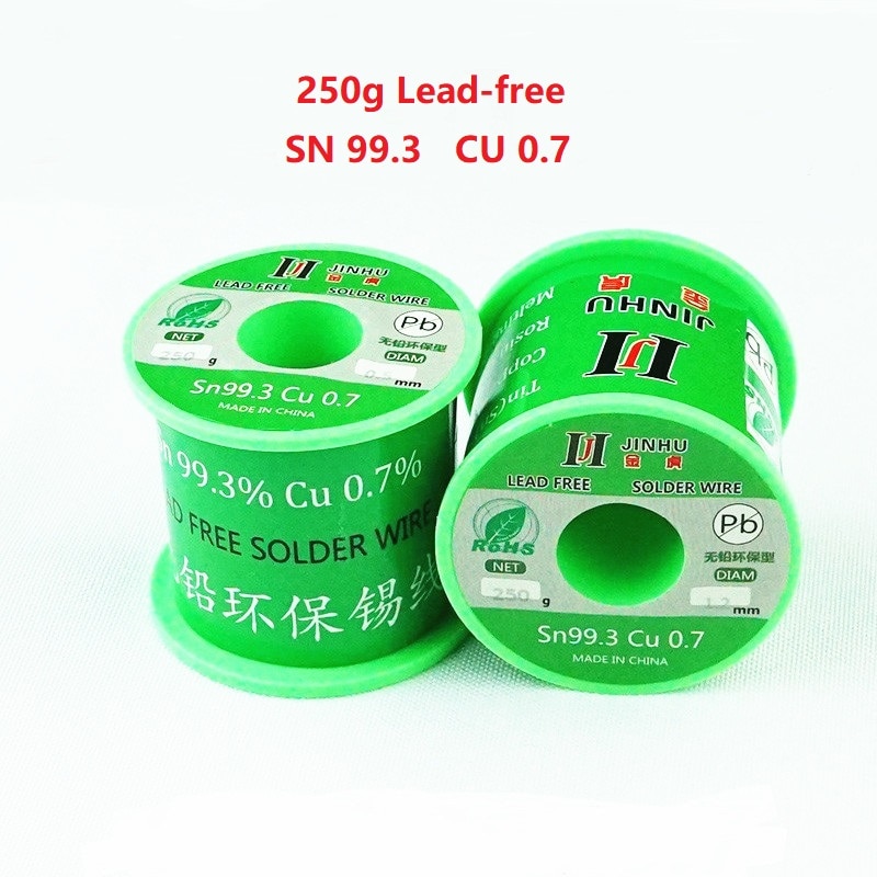 250g Lead-Free Solder Wire 0.5-2.0mm Unleaded Lead Free Rosin Core for Electrical Solder RoHs