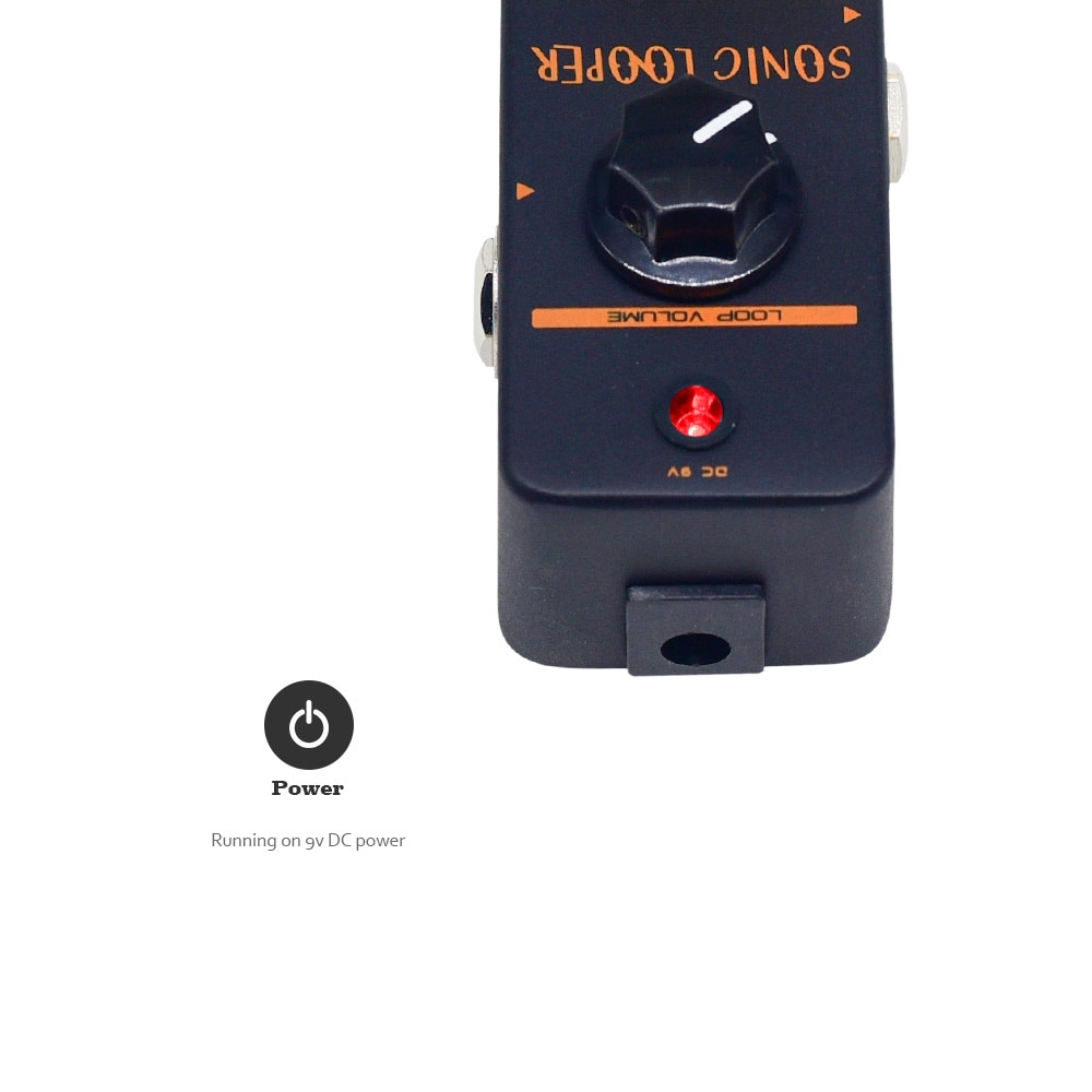 Sonicake Tiny Sonic Electric Guitar Effects Looper Pedal Unlimited Overdubs 10 Minutes Recording Loop QSS-01