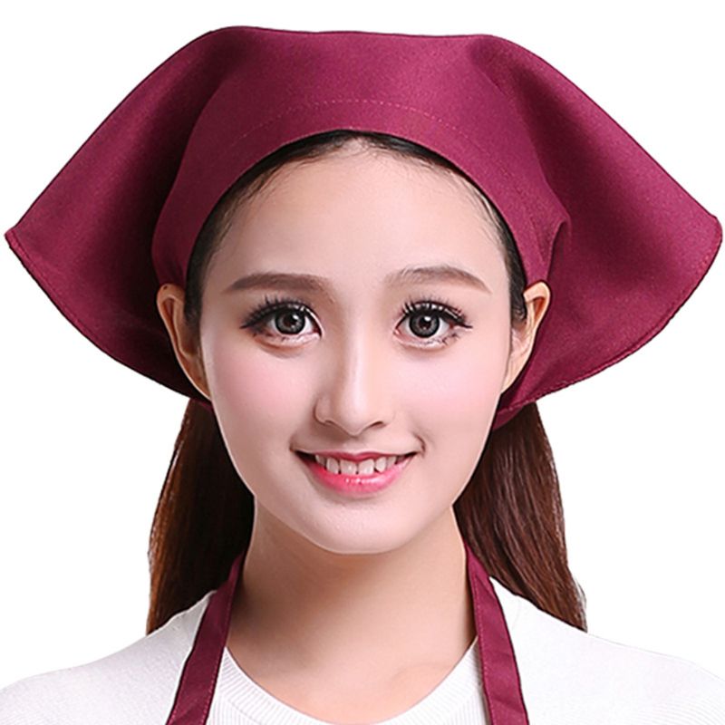 Gorro triangular estilo japonés para hombre y mujer, pañuelo para la cabeza, toalla, Cocina, Restaurante, Chef