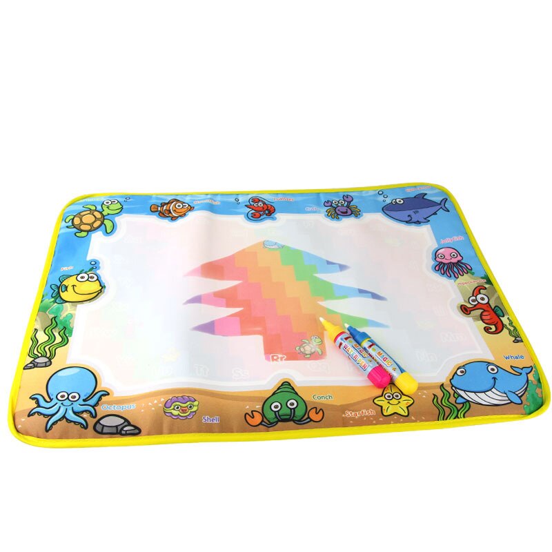 Magic Water Drawing Doek Met Doodle Schilderij Pen Water Schilderen Mat Voor Kinderen Early Education Tekening Speelgoed Aqua Mat 24*21 cm