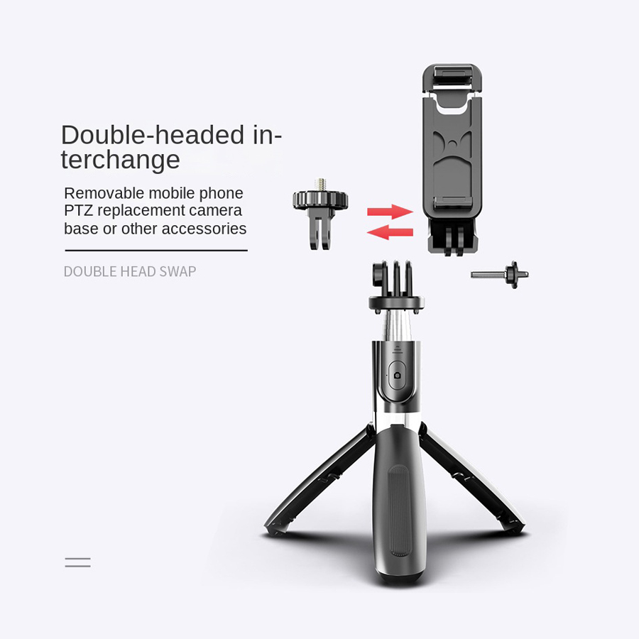 L02 Wireless Bluetooth Selfie Stick with Mini Tripod Foldable Selfie Rod with Remote Control for Phone Action Camera Iphone