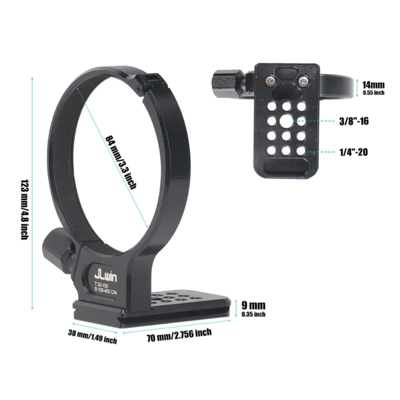 M2EC Lens Tripod Mount Ring Quick Release Tripod Collar with 1/4" Screw for Tamron 35-150mm 100-400mm Camera Lens