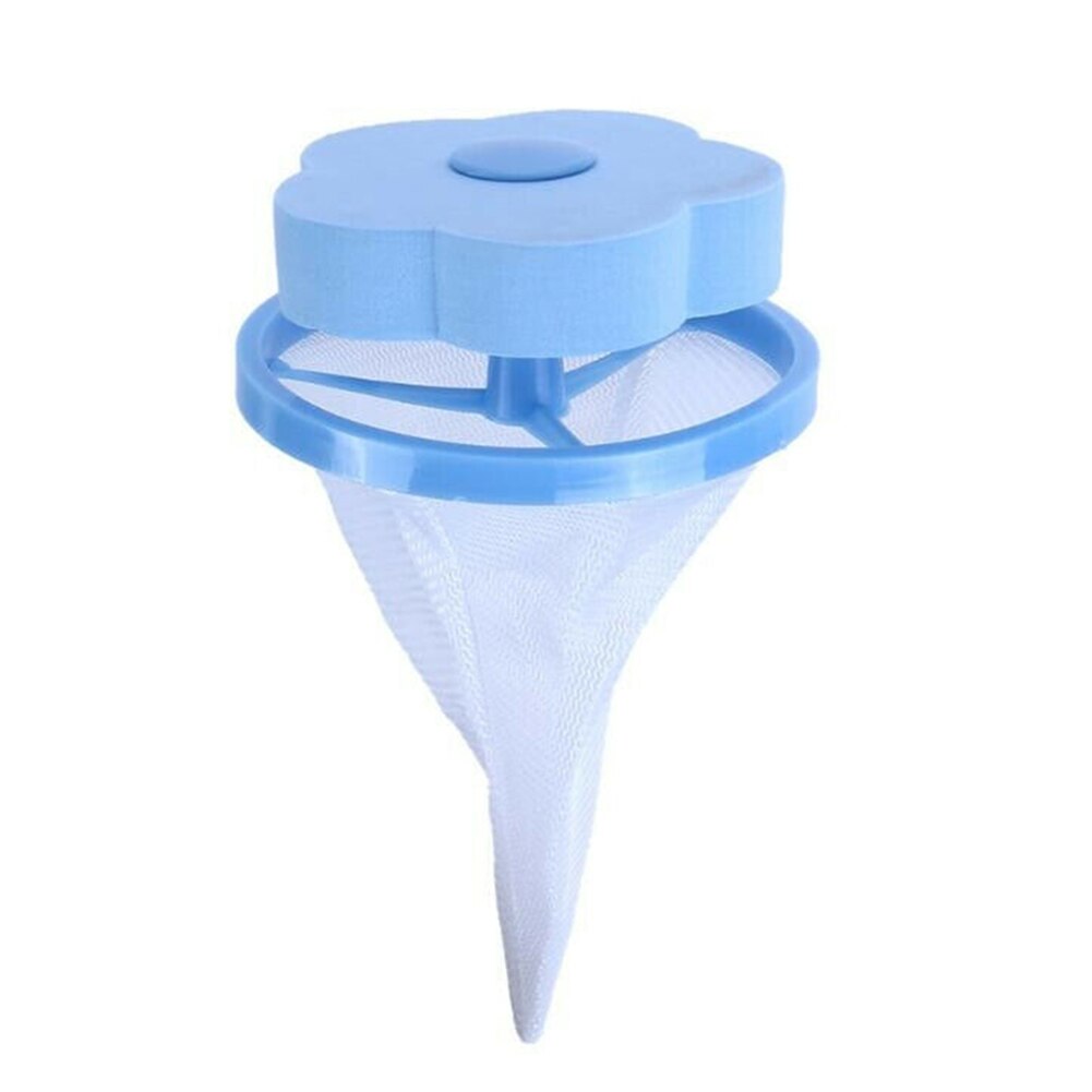 Floating Pet Fur Catcher Reusable Hair Remover Tool for Washing Machine FOU99: Blue