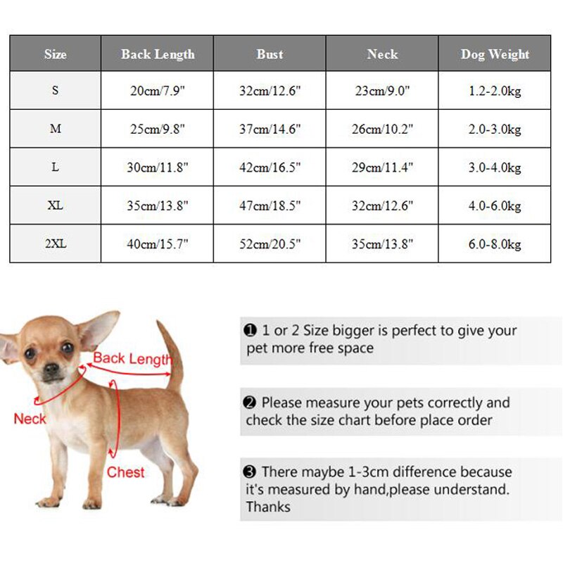 Warme winter hondenjas, dikke winddichte honden donsjas, puppy jumpsuit, hondenparka voor chihuahua, yorkshire huisdierenkostuum, maat -2xl