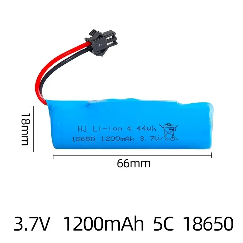 18650 paquetes de baterías Lipo 3,7 V 1200mah para coche de juguete Rc helicóptero aviones Baot tanque camión motocicletas batería de litio recargable
