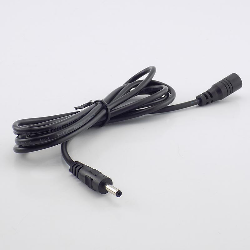 1/1.5/3/5/10m dc strømkabel forlenger 5v 2a lednings adapter 3.5mm x 1.35mm dc hann dc hunnkontakt for cctv sikkerhetskamera