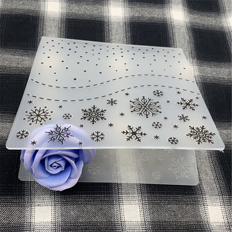 Christmas snowflake DIY Plastic Embossing Folders for DIY Scrapbooking Paper Craft/Card Making Decoration Supplies