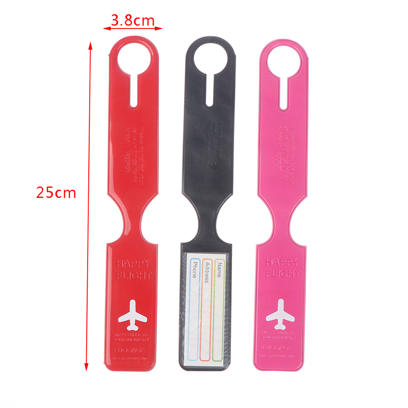 Leuke bagagelabelriemen Koffer Id Naam Adres Identificatielabels Bagagelabels Vliegtuig PVC-accessoires
