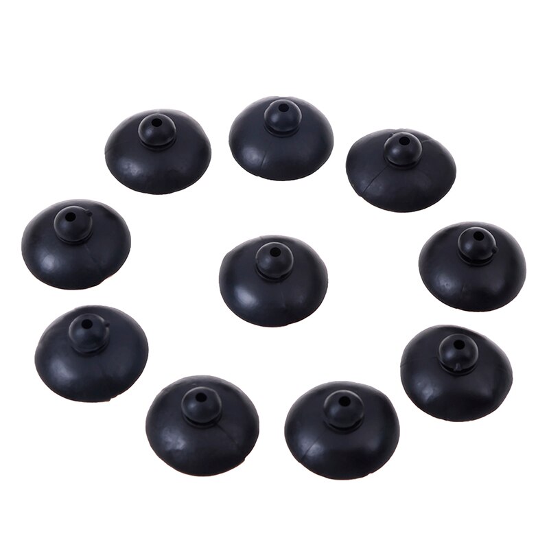 10pc svart silikon sugkopp fisktank akvarium dränkbar pump luftningspump syrgaspump trakea sugkoppshållare