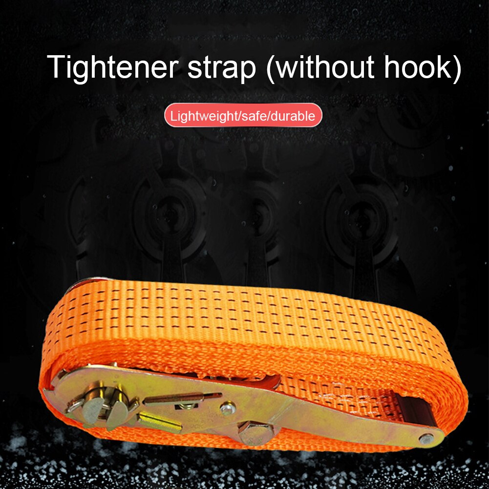 Adjustable Cargo Lashing Tool Polyester Tensioning Belt With Ratchet Transport Bundling Portable Heavy Duty Tie Down