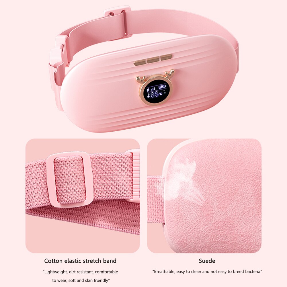 Relieve Menstrual Pain Abdominal Heating Massage Warm Palace Belt Massager Electric Heating Uterus Acupoints Vibrating Massage