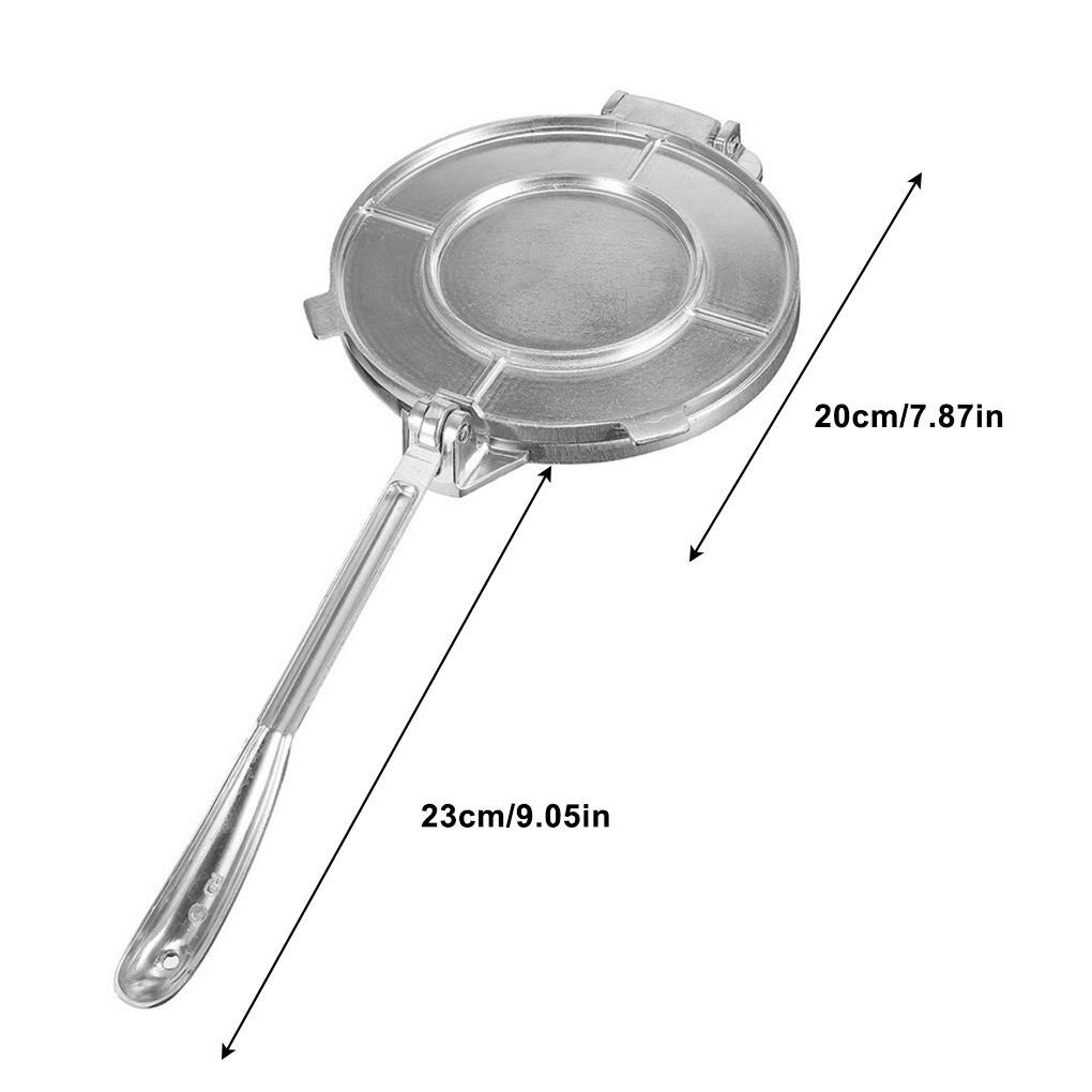 16/20cm Aluminium Mold Home Kitchen Restaurant Bakeware Tool Dining Press With Handle Foldable Tortilla Maker Easy Clean Mexico: as shown1