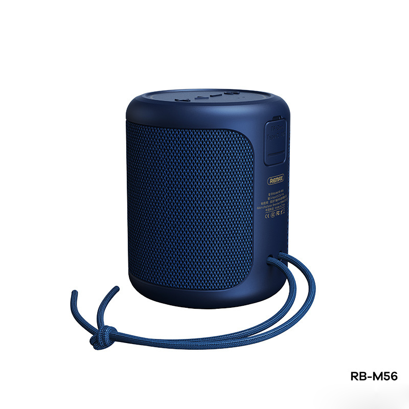 Remax Draadloze Bluetooth Speaker Draagbare Waterdichte Subwoofer Mini Speaker RB-M56: Blauw