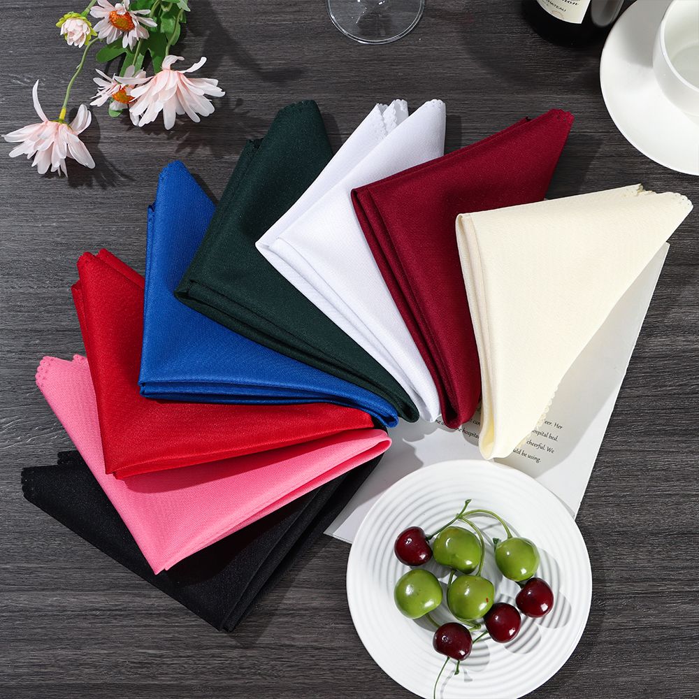 Tovaglioli per la cena rossi solidi