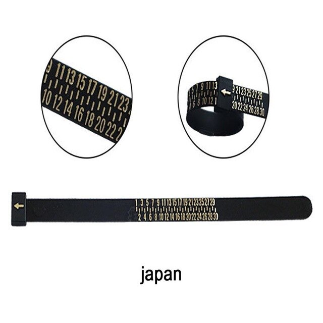 Finger Ring Sizer Measuring Tool US Size Jewelry Easy To Use Alloy Gauge Ring Gauge Tool Equipments Tester: Japan size
