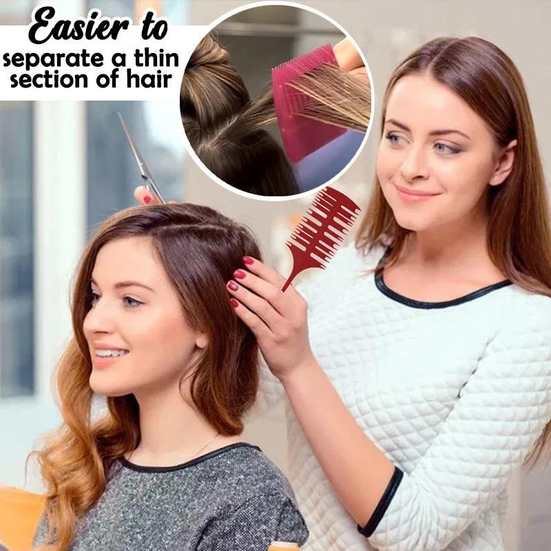 Hair Brush Comb Plastic fish bone comb Two sided multifunction highlight weaving comb hair tools Perm Comb hair