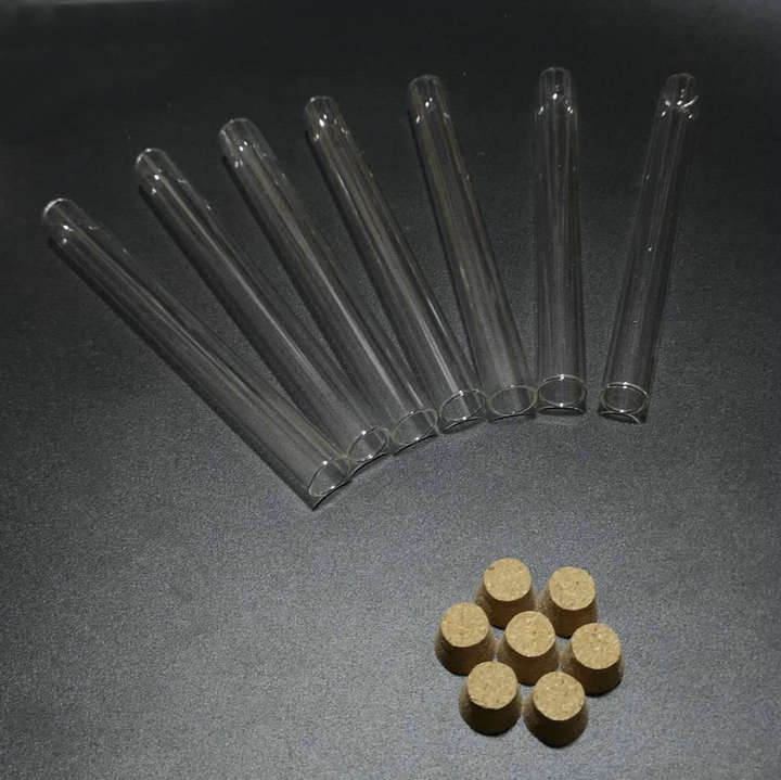 30 pçs/lote 15x150mm Tubo De Ensaio com tampa de Fundo Redondo de Vidro Transparente para a Escola/Vidraria De Laboratório