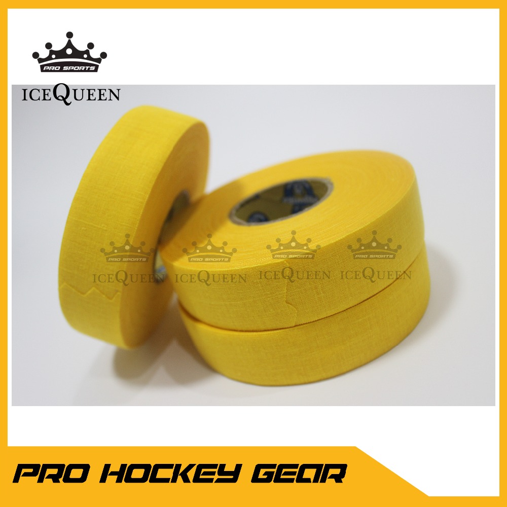 1- rulle pack gulblå vit svart färg i lager-stark självhäftande hockey tyg tejp 25mm 25m - 4 färger för dina alternativ