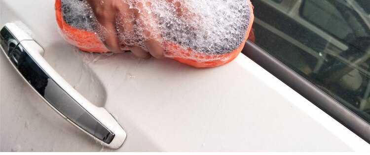 1PCS car wash sponge super large size thick absorbent car sponge bicycle motorcycle household cleaning products: Default Title