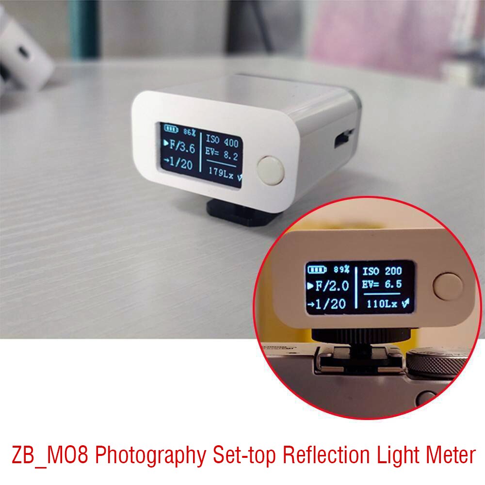 ZB_M08 Fotografie Set Top Reflectie Licht Meter Camera Photometer Reflectie Licht Meter Camera Vaste Luxmeter