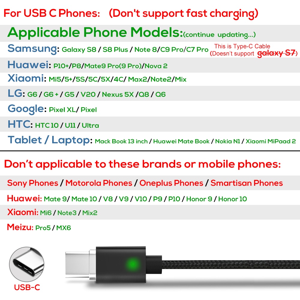 Topk  am21 magnetisk kabel usb type c kabel & mikro usb kabel nylon flettet led indikator data sync magnet opladerkabel