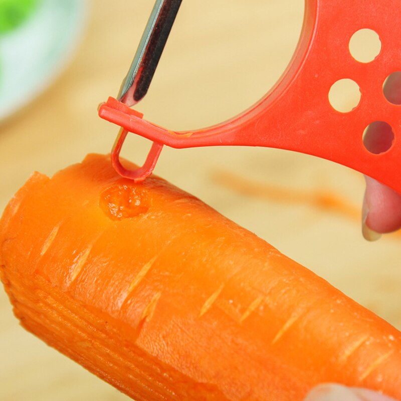 1PCS Multi-Function Vegetable Chopper Fruit And Vegetable Scraper Shaver Excavator Kitchen Gadget 16*5.5CM