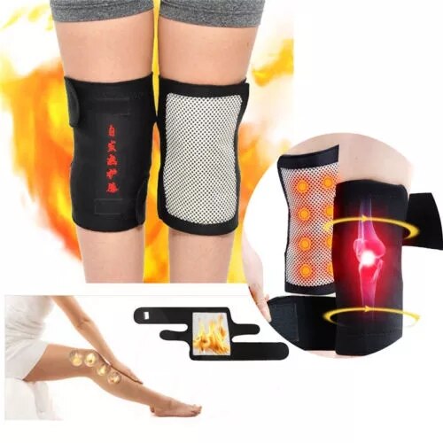1 Paar Toermalijn Zelfopwarming Knie Leggings Brace Ondersteuning Magnetische Therapie Kniebeschermers Verstelbare Knie Massager Gezondheidszorg