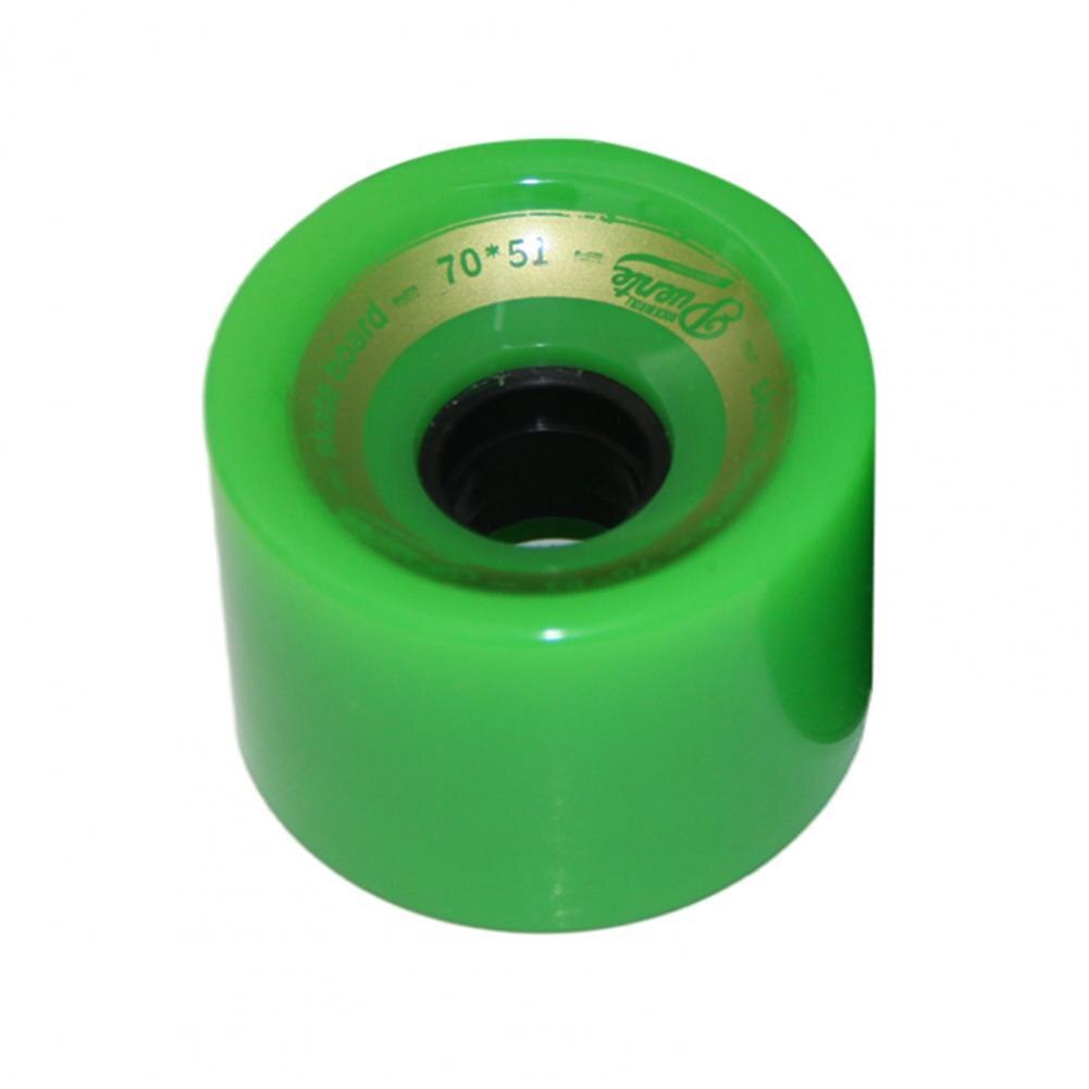 Ruote da Skateboard ruote da tavola in poliuretano Cruiser colore brillante antiruggine pratiche ruote da Skate di buona tenacità:  Green 1pc