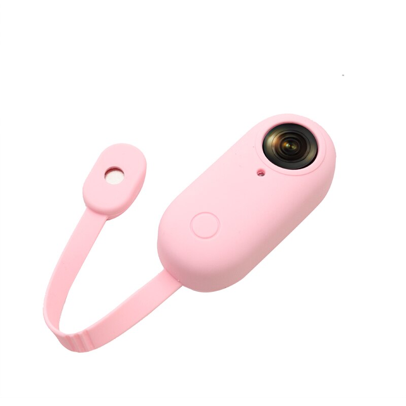 JINSERTA Silicone Case Protector for Insta360 GO Camera Anti-Scratch/Dust Protective Cover with Strap for Insta360 Go Camera: Pink