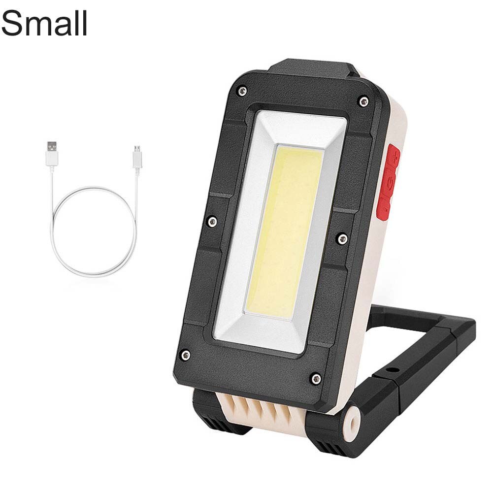 Foldable Magnetic USB Rechargeable LED Work Light COB Inspection Lamp Torch: Small