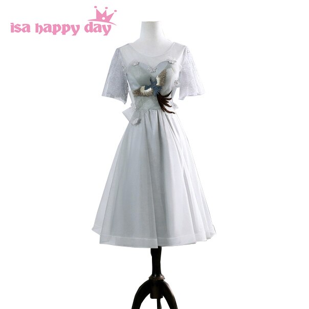Real Photo Grijs O Hals Vintage Koninklijke Koreaanse Bruid Size 2 Jurk Prom Jurken Baljurken Vrouw Tulle Ball gown H4219: 8