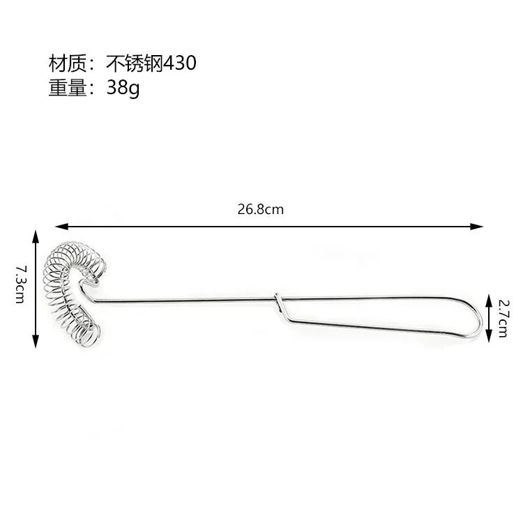 Handgarde Bakgereedschap Lente Roestvrijstalen Bubbler Huishoudelijke Eiergarde Hand Slagroom Keukengadgets en Accessoires: Default Title