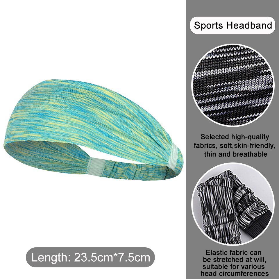 Stirnbänder für Männer Frauen Herren SchweißBand Sport Stirnband Feuchtigkeit Wicking trainieren Schweißbänder Yoga Haar Bands Kopf Schweiß: B 05