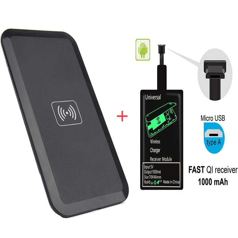 N9 Qi bezprzewodowy zestaw ładowania ładowarka adapter Podkładka cewki odbiornik dla iphone 9 8 7 6S 5S Samsung S10 S9 S8: rodzaj-A Kit