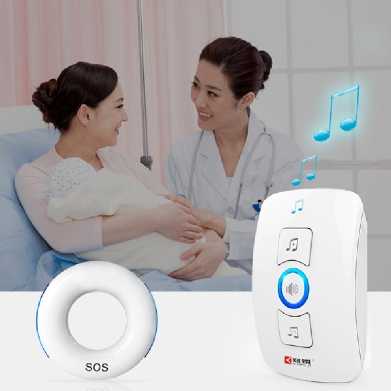 Emergency Wireless Button Alarm Sensor Necklace SOS Fall Detector Home Alarm System Older Long Distance DC Help Pager Security