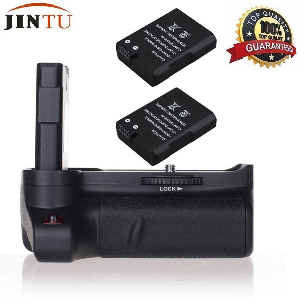 JINTU Multi Power Battery Grip Replacement D3400 For Nikon D3400 D3500 DSLR Camera +2pcs EN-EL14 Decode Batteries