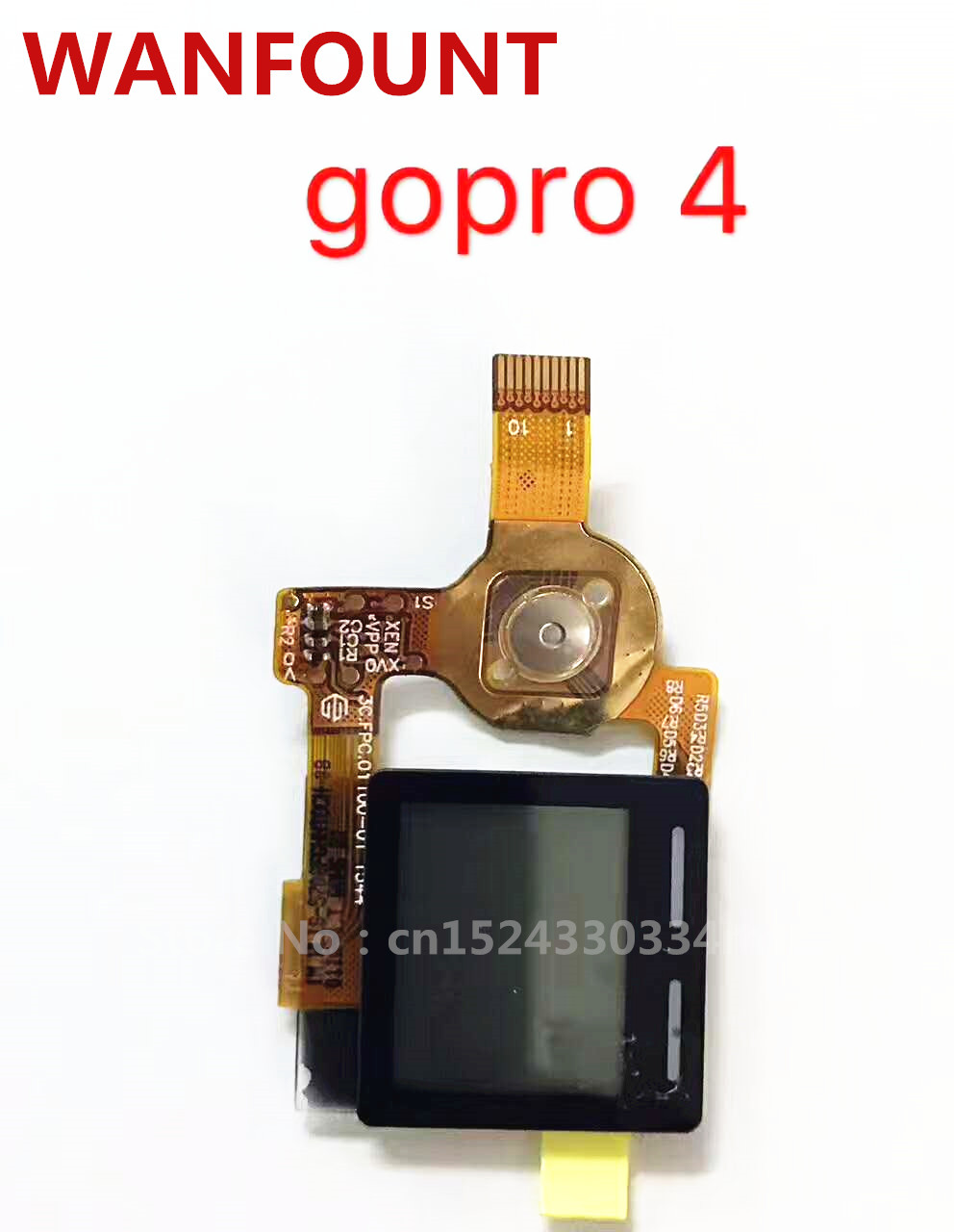 100%  mærke gopro original hero 3+/4/5 kamera lcd skærm udskiftning krop skærm til gopro hd hero 3+/4/5 reparation del: Bundt 2
