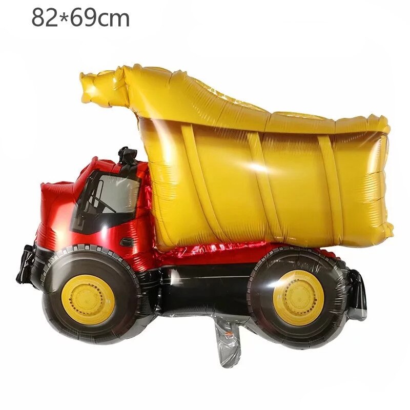 Gravemaskine oppustelige balloner konstruktion traktor bold lastbil køretøj bannere baby shower børn drenge fødselsdagsfest forsyninger: 1pc store lastbiler