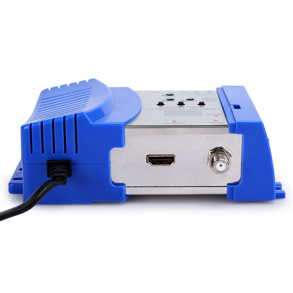 Modulador HD HDM68 Digital RF, frecuencia VHF/UHF, accesorios de ordenador, enchufe europeo de 100-240V, modulador Digital HD