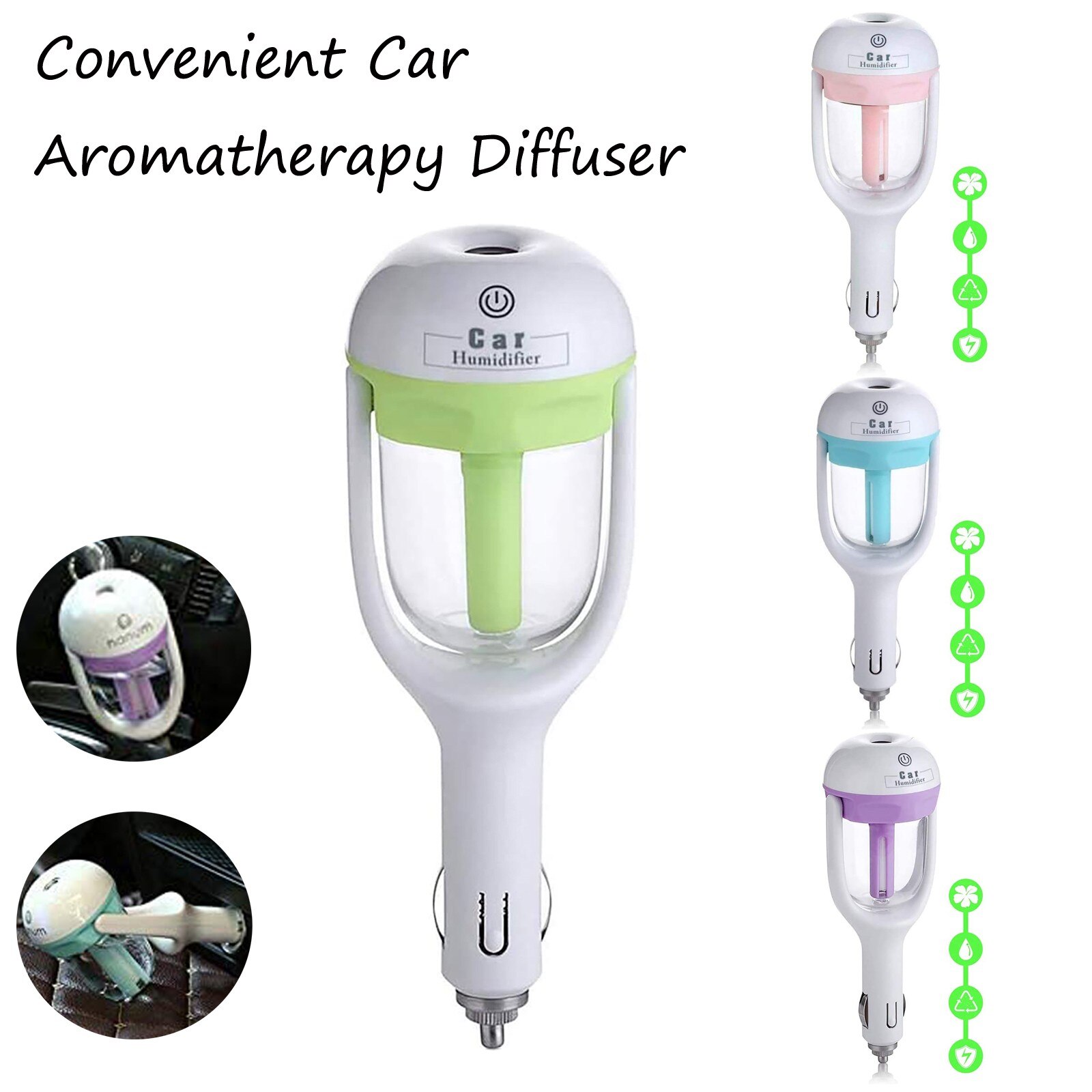 Car Steam Air Humidifier Aroma Diffuser Mini Air Purifier Aromatherapy Essential Oil Diffuser Mist Maker Sprayer For Car