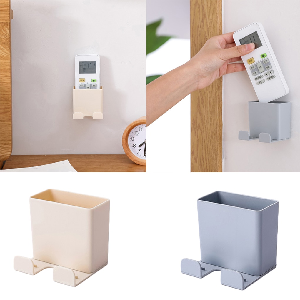 1 Pcs Telefoon Muur Houder Smartphone Opknoping Muur Opslag Rack Gemonteerde Mobiele Telefoon Muur Houder Opladen Houder Afstandsbediening