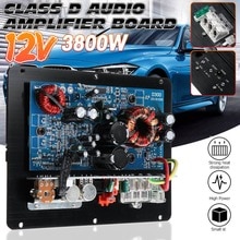 12V Car Stereo Amplifier HIFI Auto Bass Speaker 2 Channel Aluminum Amp Audio Amplifier Car Surround Sound Speaker Subwoofer