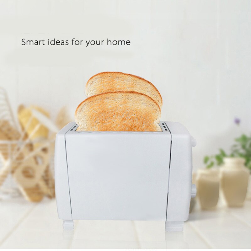 Home Appliances Electric Bun Toaster Household Stainless Steel 2 Slices Toaster Bread Machine(US Plug)