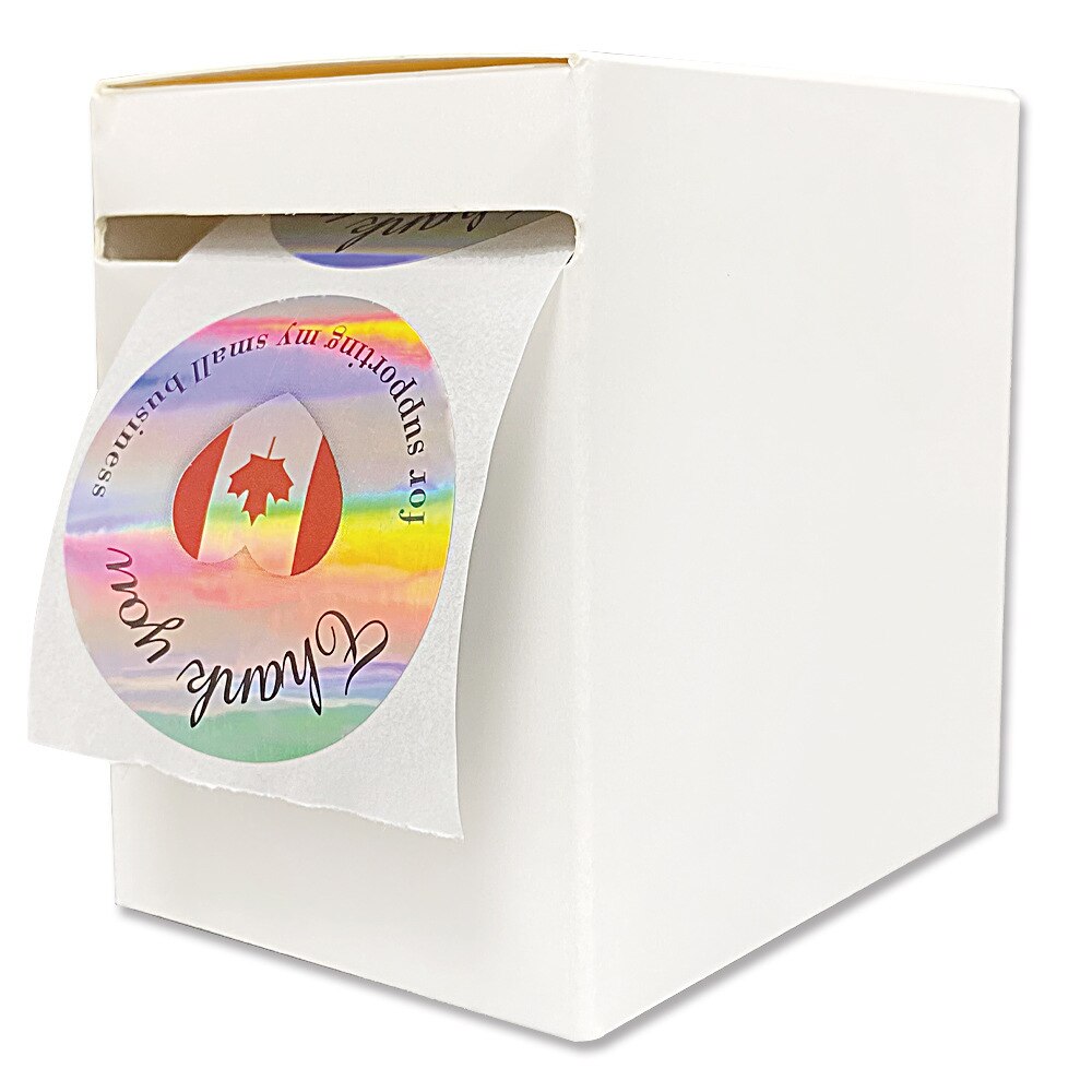 Rollo de papel adhesivo de papelería, cajas de papel para Pegatinas, conveniente para envolver a los vendedores de tendederos, 1 unidad
