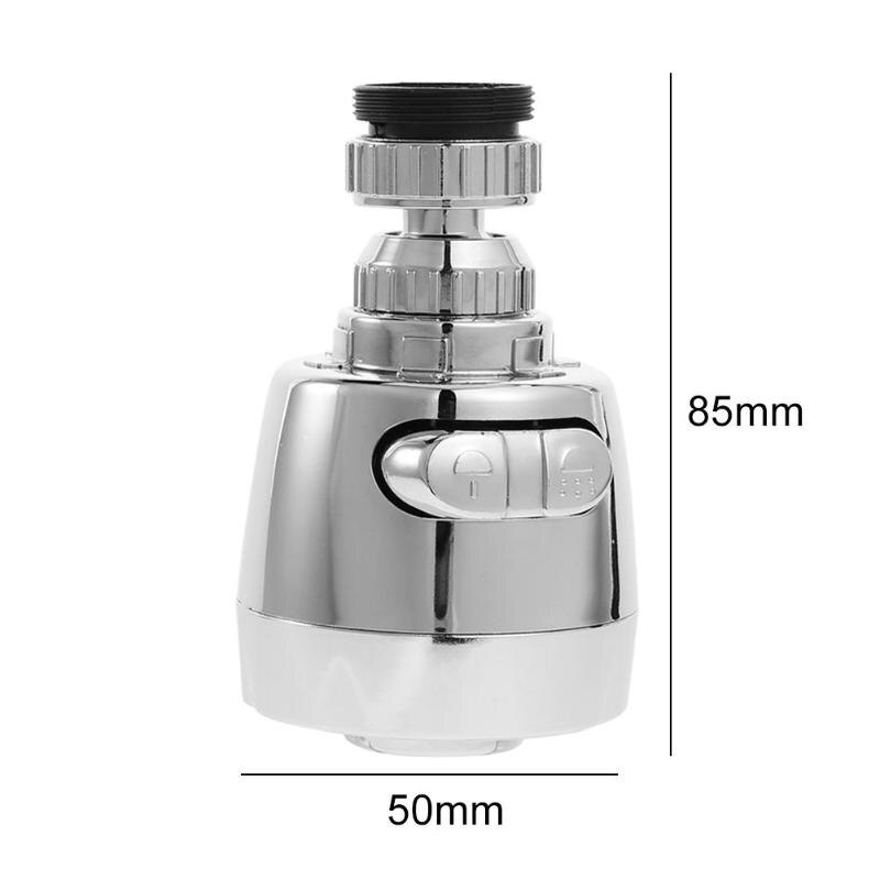 360 Rotatable Bent Water Saving Tap Aerator Diffuser Faucet Nozzle Filter Water Swivel Head Kitchen Faucet Adapter Bubbler