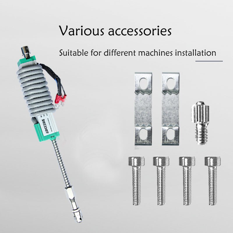 Sensor de desplazamiento lineal fino KTR 10, 25, 50, 75, 100mm, reinicio automático, regla electrónica, transductor de desplazamiento de resorte en miniatura