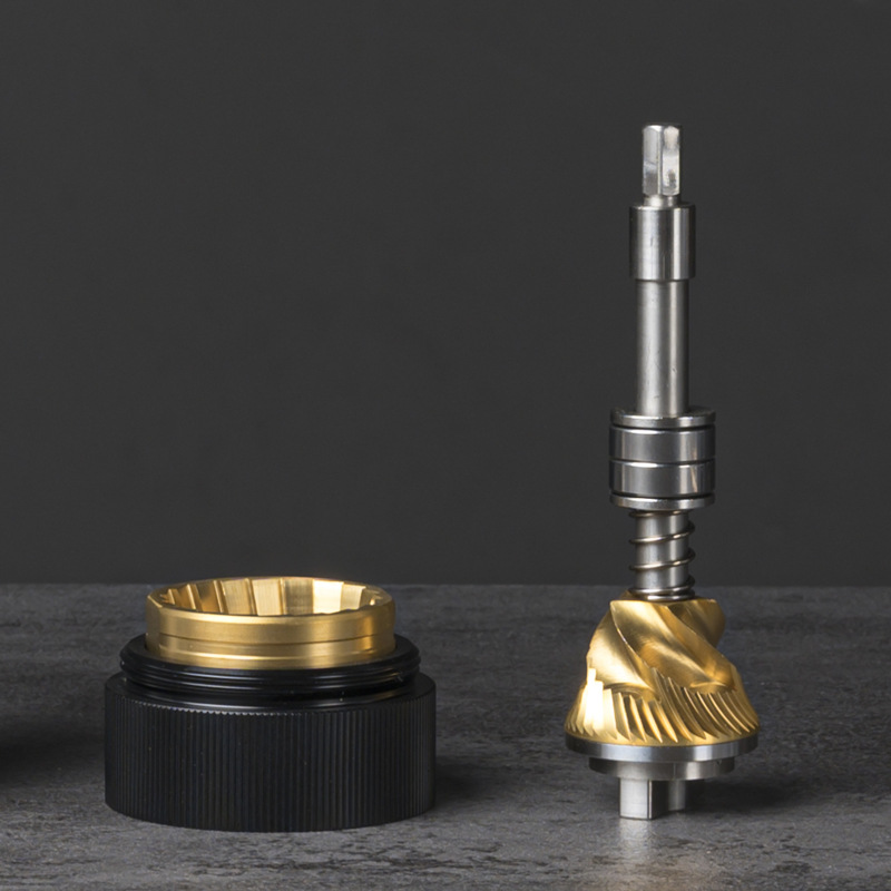 Double Bearing Manual Grinding Machine Titanium Stainless Steel Sharpening Full Alloy Machine Hand Make Coffee Grinder